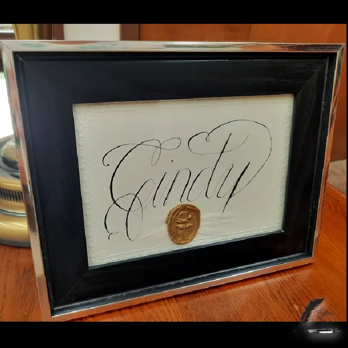 Hand Calligraphed Work